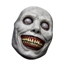 Scary Halloween Mask Smiling Demons Horror Scariest Creepy White Large,