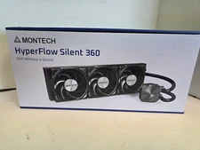 Montech HyperFlow Silent 360mm All in One Liquid CPU Cooling Kit - Black