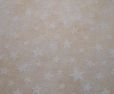 BTY Marble Stars by Moda Fabric Peachy Tan w/Tiny White Stars Cotton