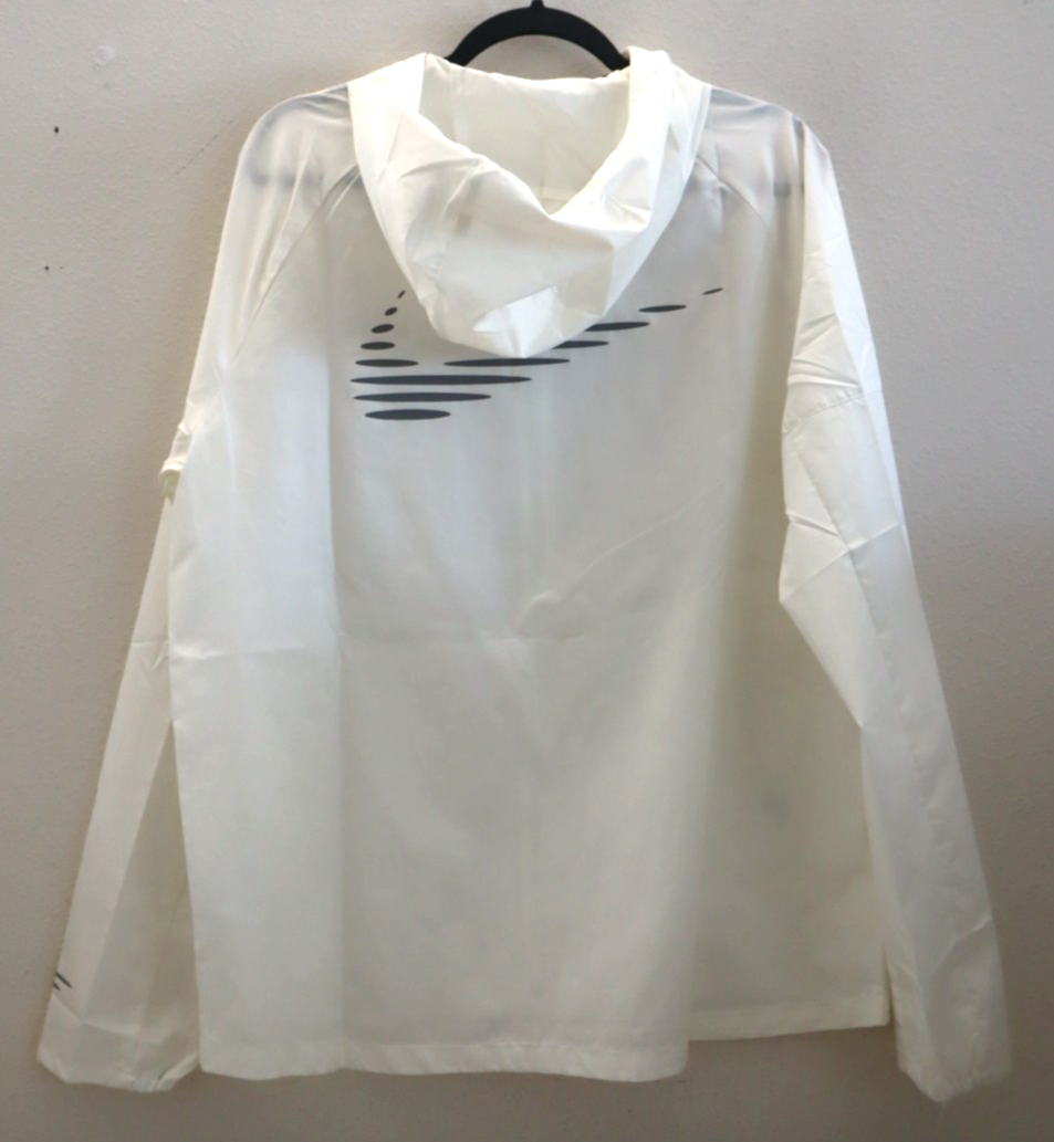 Nike IB3770-133 Men's Sz M White Miler Flash Water-Repellent