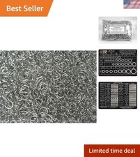 1 Pound Bright Aluminum Chainmail Jump Rings 16G 3/8" ID 2300 Rings