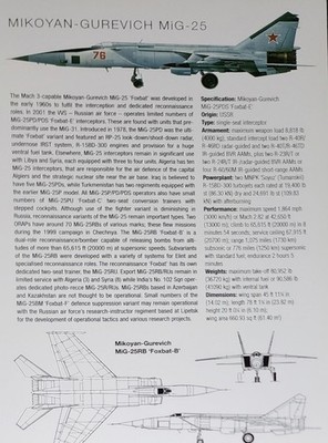 Mikoyan Gurevich MiG 25 Plane Picture Original Aircraft Article Vtg Info Sheet