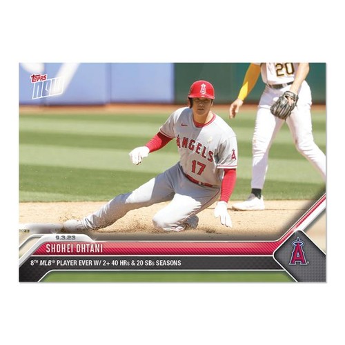 Shohei Ohtani 2023 Topps Now #811 40 HR & 20 SB 2nd Season Angels