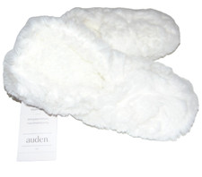  NWT Women's AUDEN Faux-Fur Slipper Socks W/Gripper Bottom Size M/L 8-10 FS: 