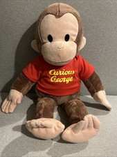 Gund Curious George Universal Studios Plush 15  Monkey Red Shirt Stuffed Animal