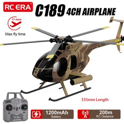 RC ERA C189 (MD500) 4CH Gyro Hubschrauber 1/28  optischer Fluss-Positionierung