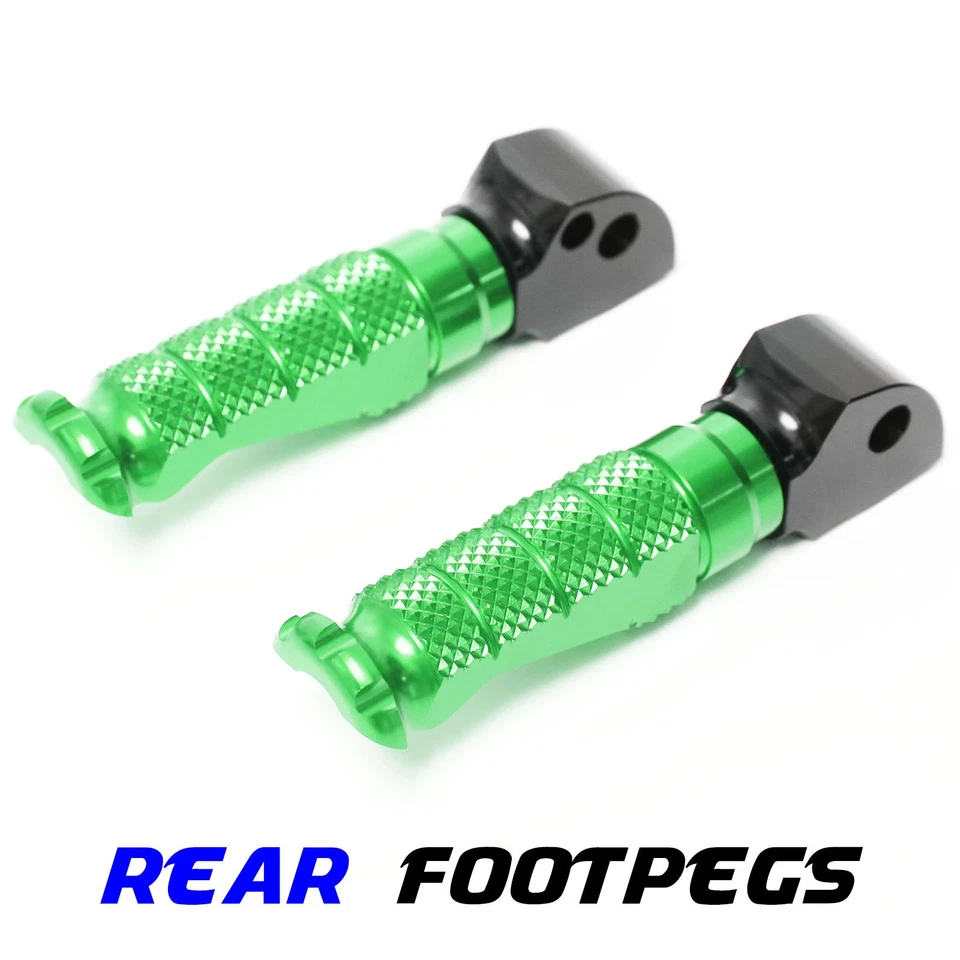 R-FIGHT Green Rear Foot Pegs For Suzuki SV 1000 / S 03 04 05 06 07 Foto 2 de 4