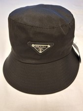 PRADA BUCKET HAT - UNISEX - MEDIUM - BLACK - NEW WITH DEFECT 