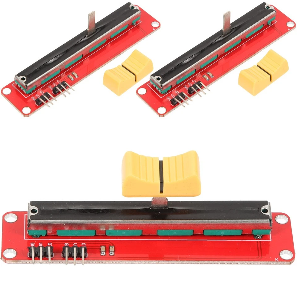  3 Pcs Potentiometer Schieberegler Gerades Schiebepotentiometer Gleitbrett - Bild 4 von 4