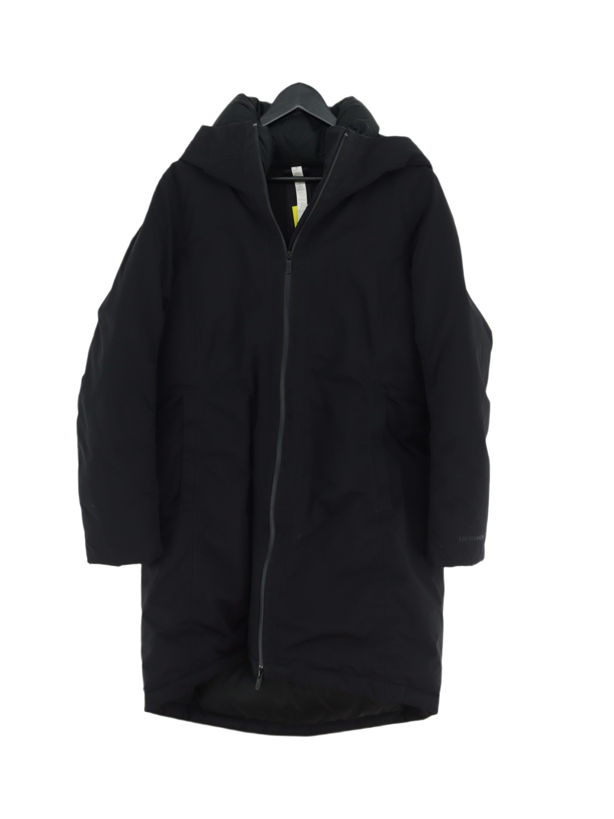 ALTRA Lululemon Cappotto Donna UK 10 Nylon Nero con Altro Impermeabile