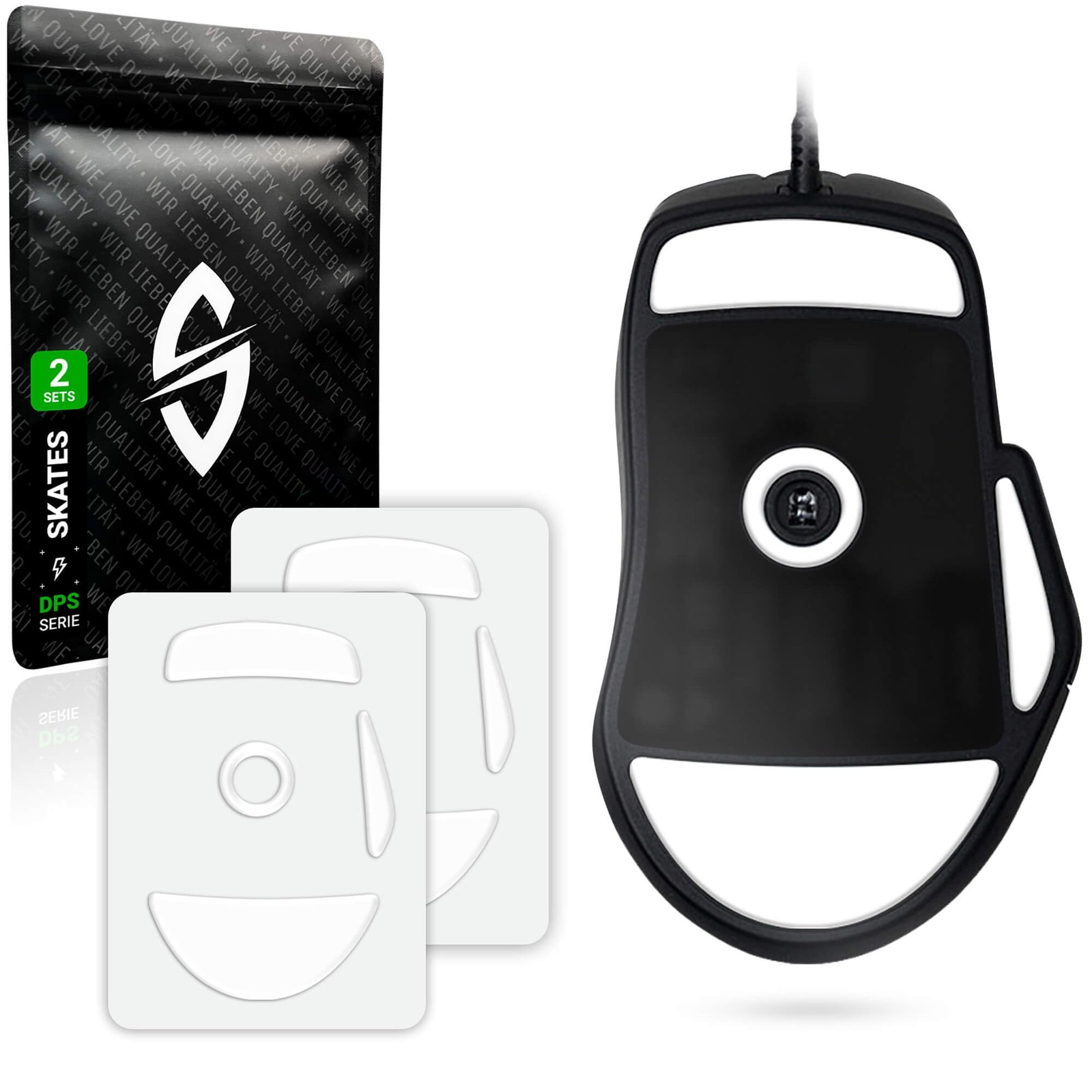DPS Glides Ultra Rapides avec Bords Arrondis pour Roccat Kone Pro XP