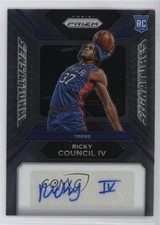 2023-24 Panini Prizm Sensational Signatures Ricky Council IV #SS-FR Auto 0t28