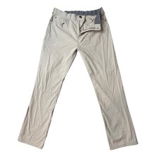 Member's Mark Pants Mens 32x30 Khaki Denali Pant Straight Fit Stretch Nylon