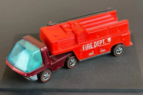 Vintage Hot Wheels Redline 1970 Red Fire Truck Heavyweights - White Int., Clean!