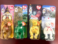 Vintage Complete Set Of 4 McDonald  s TY Beanie Babies New In Package 1999