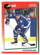 1991-92 Score Canadian English #25 Joe Sakic
