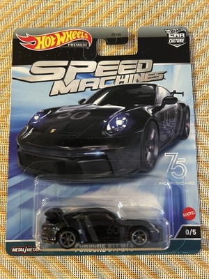 Hot Wheels Speed Machines Porsche 911 GT3 Car Culture Chase 0/5 w Protector Case