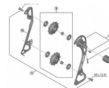 Shimano RD-T6000 tension and guide pulley set