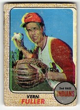 1968 Topps Vern Fuller #71 Cleveland Indians ROOKIE LOW GRADE FILLER IMAGE OOF