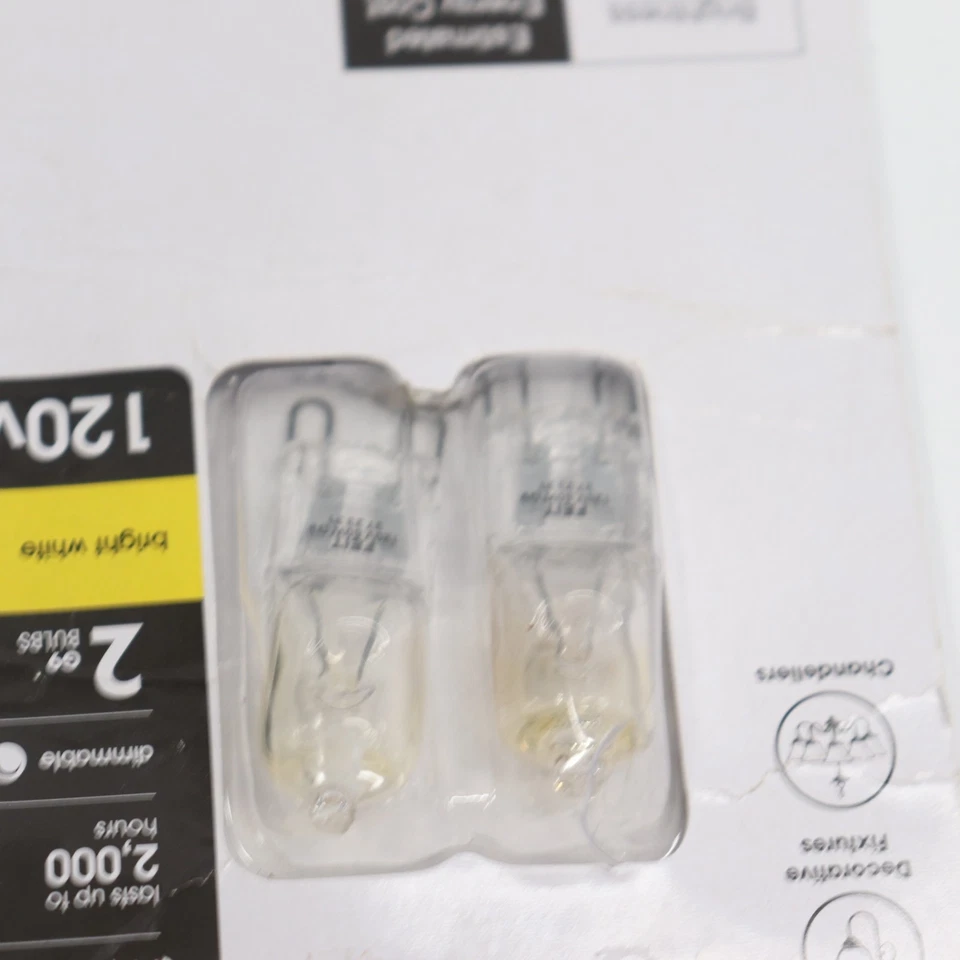(2-Pk) Feit Dimmable Light Bulb Bi-Pin Base 3000K 60W/120V BPQ60/G9/2/HDRP - Image 3 of 4
