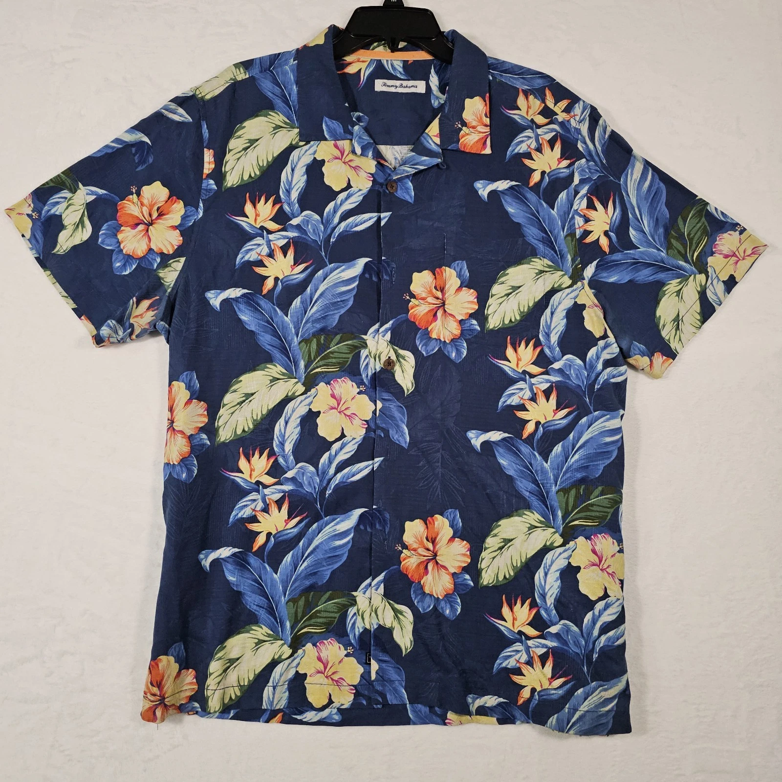 Tommy Bahama Hawaiian Shirt Mens Large Multicolor
