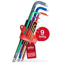 Wiha Stiftschl&uuml;ssel Set im ProStar Halter Sechskant-Kugelkopf 9-tlg. farbig