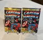 VINTAGE 1981 Marvel Bubble Funnies Lot of 2 Mini Comics" Captain America