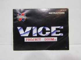 NES Vice Project Doom with Damaged Box & Manual