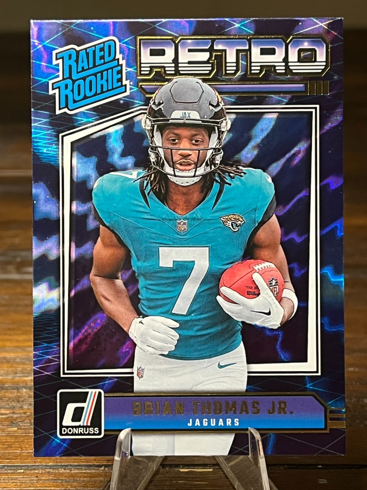 2024 Panini Donruss #17 Brian Thomas Jr Rated Rookie Retro [RC] Jacksonville