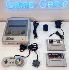 Super Nintendo SNES Console x2 Games