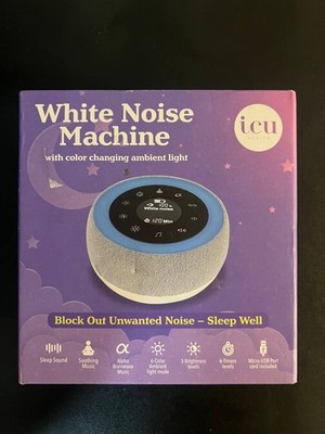 White Noise Machine Sleep Sound Machine Ambient Light Alpha Brainwave Music Time