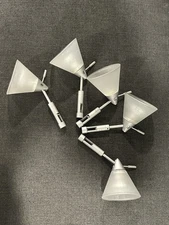 Lot Of 5 Pieces TIELLA Sola Track Lighting Heads With Glass Shade Comes As Shown