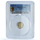 Sweden 10 ore King Gustaf V Coinage KM-795 MS65 PCGS NiBrass coin 1920