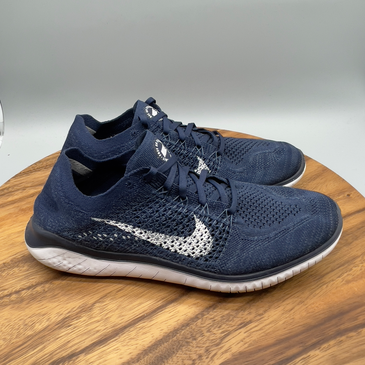 Size 10 Nike Free RN Flyknit 2018 College Navy for sale online