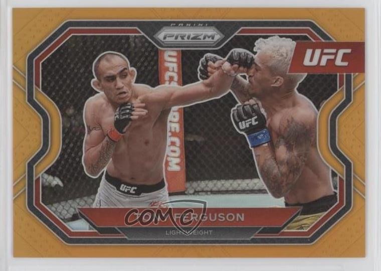 2021 Panini Prizm UFC Orange Prizm 91/99 Tony Ferguson #119 pe8