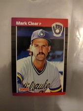 1989 Donruss Mark Clear #528a Milwaukee Brewers