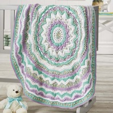 Herrschners  Bewildered Baby Blanket Crochet Kit