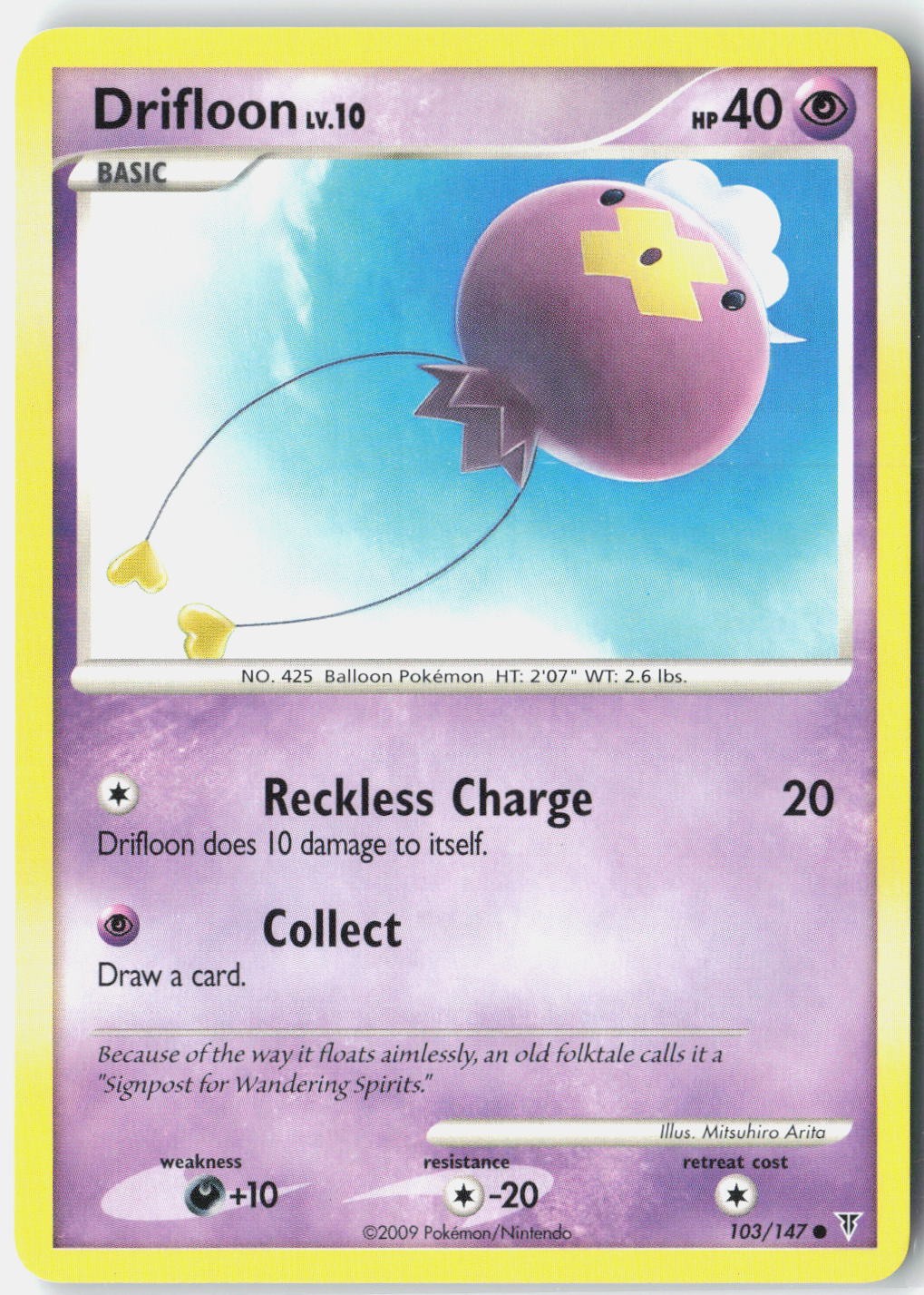 Drifloon Supreme Victors 103 Pokemon Card