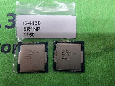 Lot of TWO (2) Intel Core i3 4th Gen Core i3-4130 SR1NP 3.40GHz CPU Processors