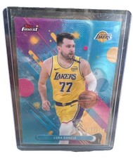 2025-26 Topps Finest Luka Doncic #81 Common Blue Refractor /350 LAKERS