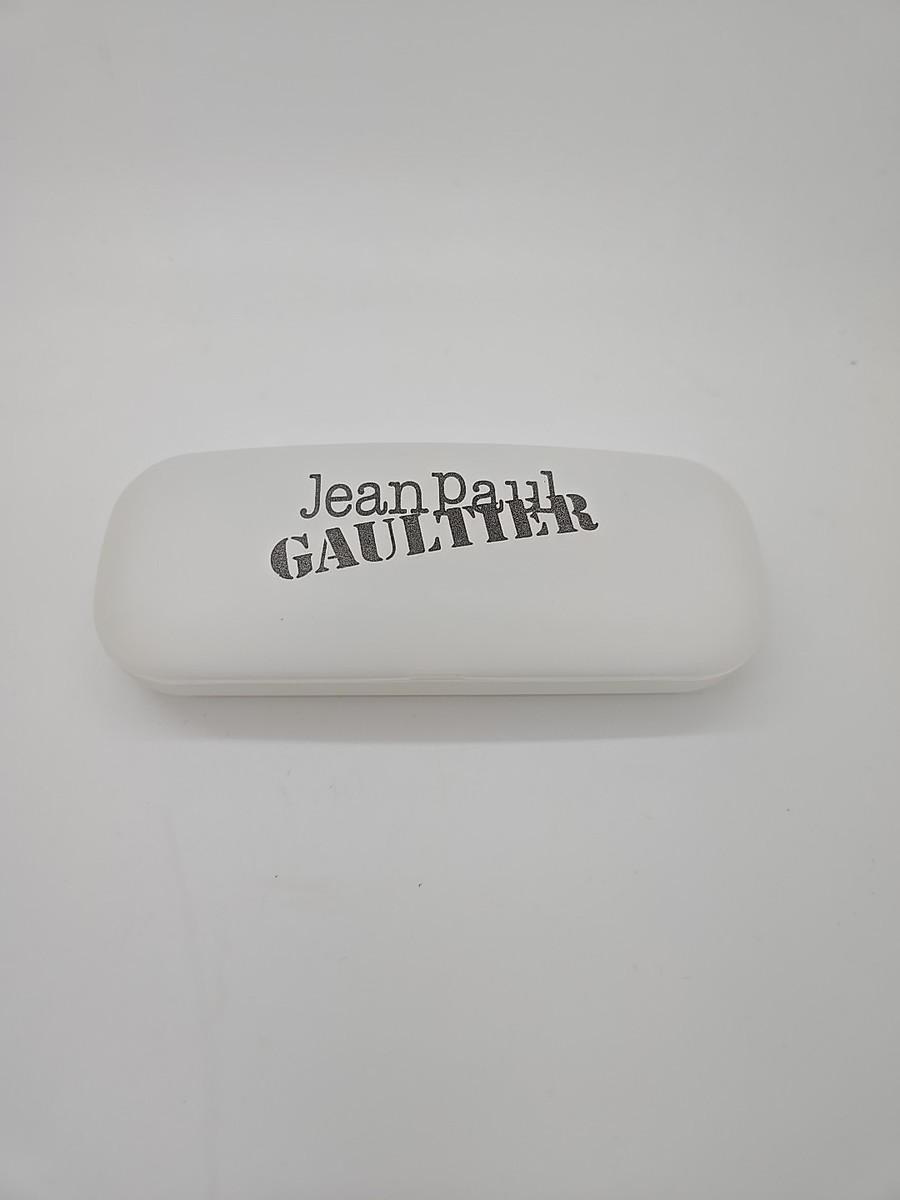 New Jean Paul Gaultier Eye Glass Sunglass Case Clear White New | eBay