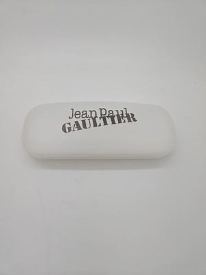 New Jean Paul Gaultier Eye Glass Sunglass Case Clear White New | eBay