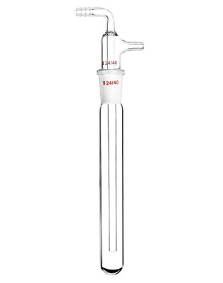 Borosilicate Glass Vacuum Cold Trap with 3/8'' Hose Barb & 24/40 Ground Joint, La