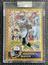 🔥1/1! DERRICK MASON 2003 TOPPS CHROME GOLD XFRACTOR TITANS JERSEY #'d 85/101!🔥