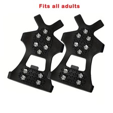 Pair of Portable Rubber Anti-Slip Slip-Resistant Shoe Covers for Walking in Snow
