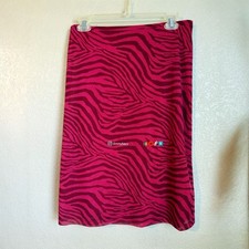 Express World Brand Dress Women's Halter Neck Zebra Red Size 11/12