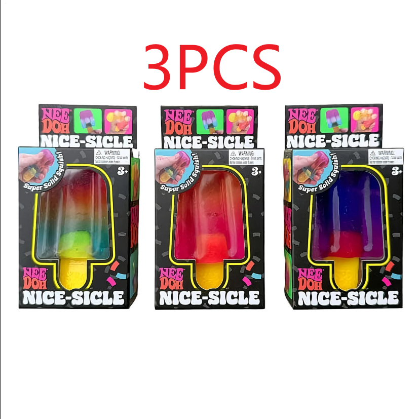 Nee Doh Ice Cream Nice-Sicle Squeezable Stress Reliever Sensory Toy 1/3PCS