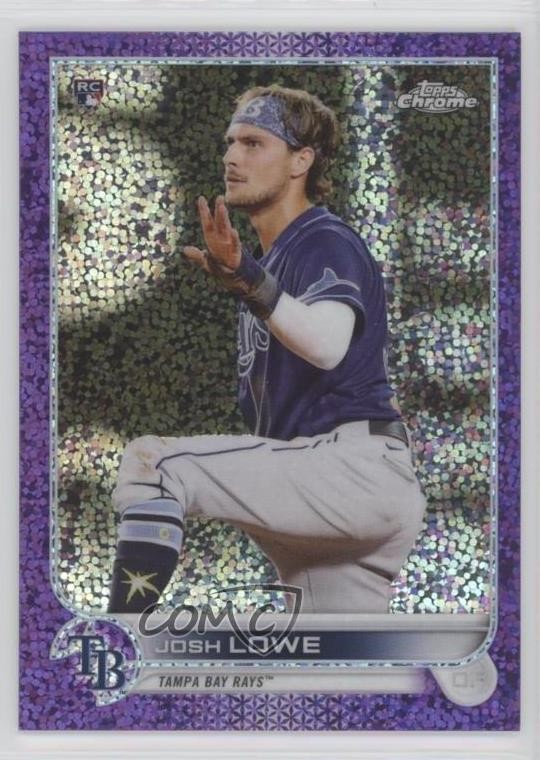 2022 Topps Chrome Purple Speckle Refractor 57/299 Josh Lowe #83 1b8m