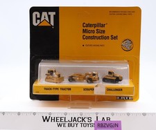 Caterpillar Micro Size Construction Set Tractor/Scraper/Challenger Ertl MOSC