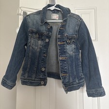 Crew Cuts Girls 4-5 Denim Blue Jean Jacket Pockets Lightweight